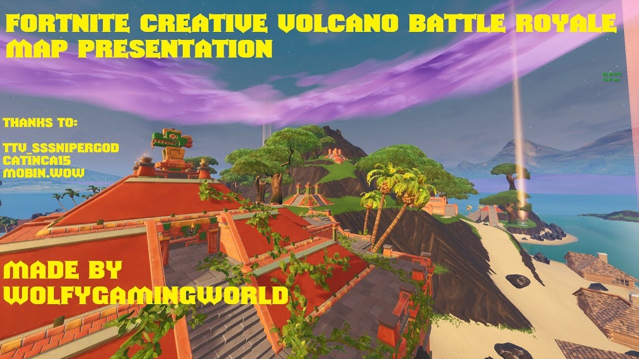 Volcano Battle Royale V1 5 Wgw58 Wolfy Fortnite Creative Map Code