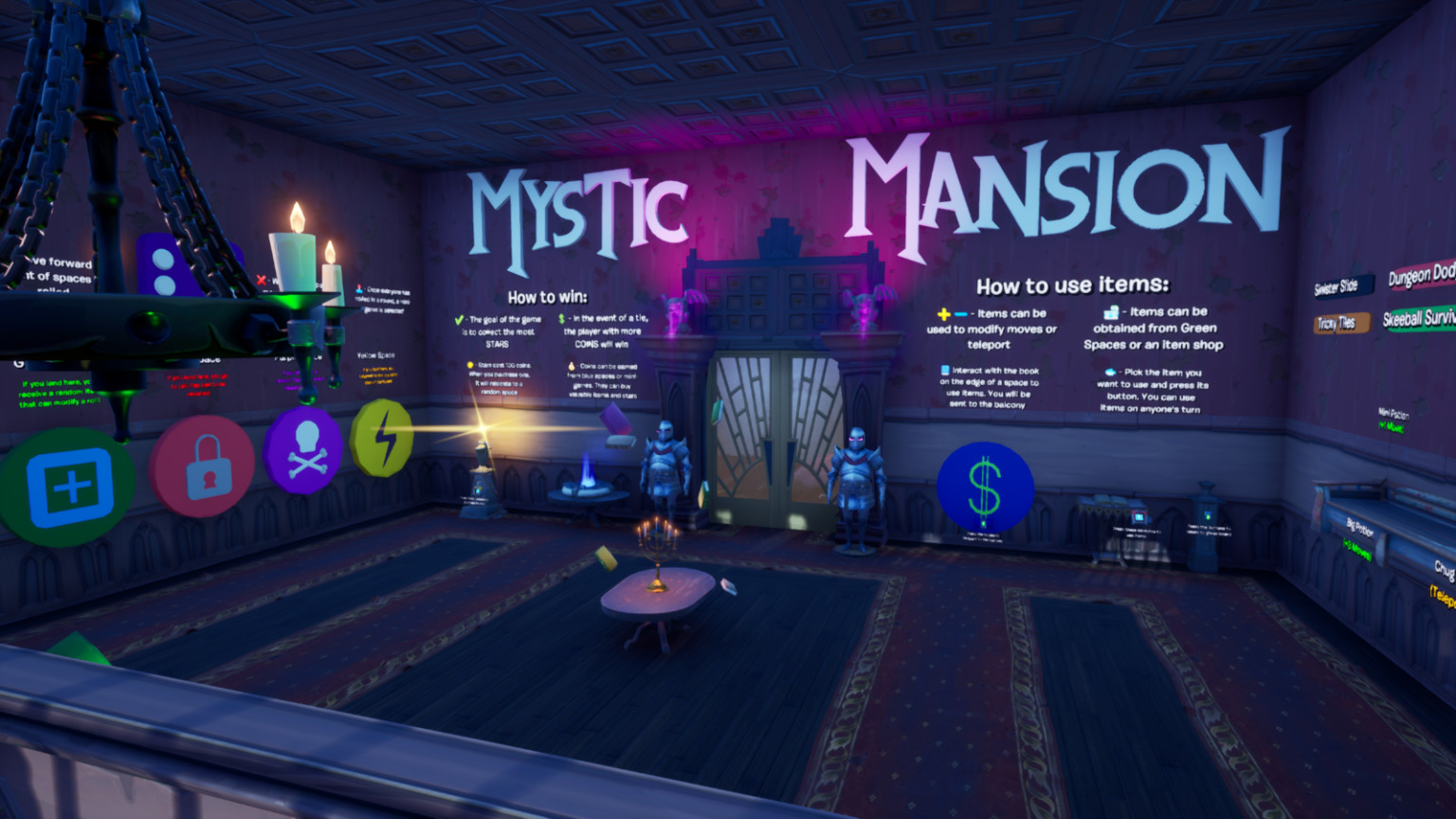 Mystic Mansion A Fortnite Board Game [ Enigma ] Fortnite Creative