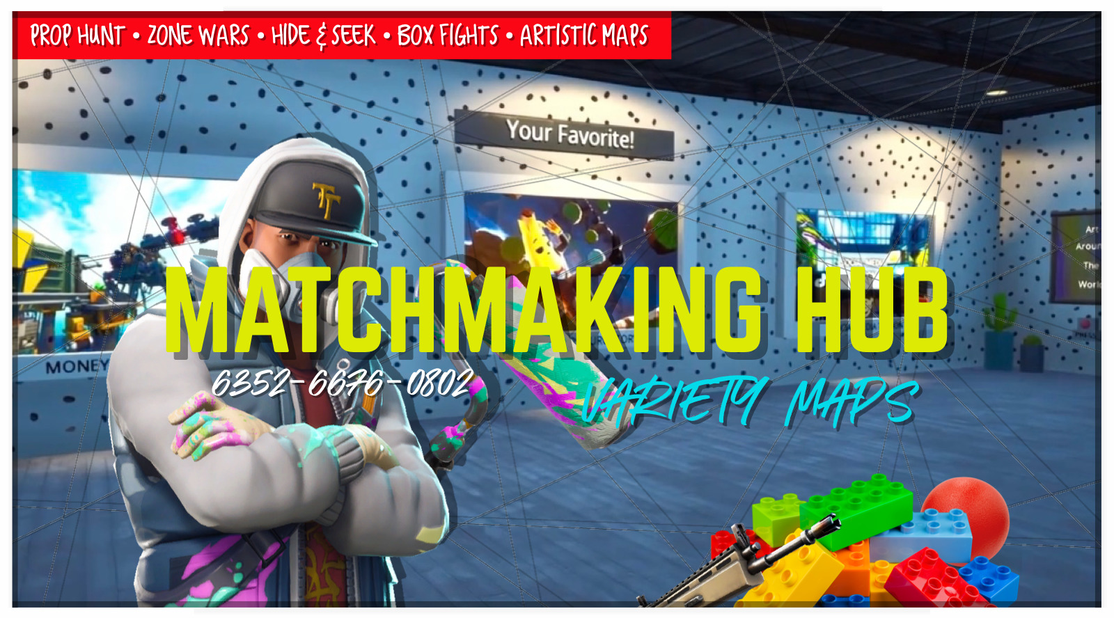 Variety Matchmaking Hub [ eatyoushay ] – Fortnite Creative Map Code