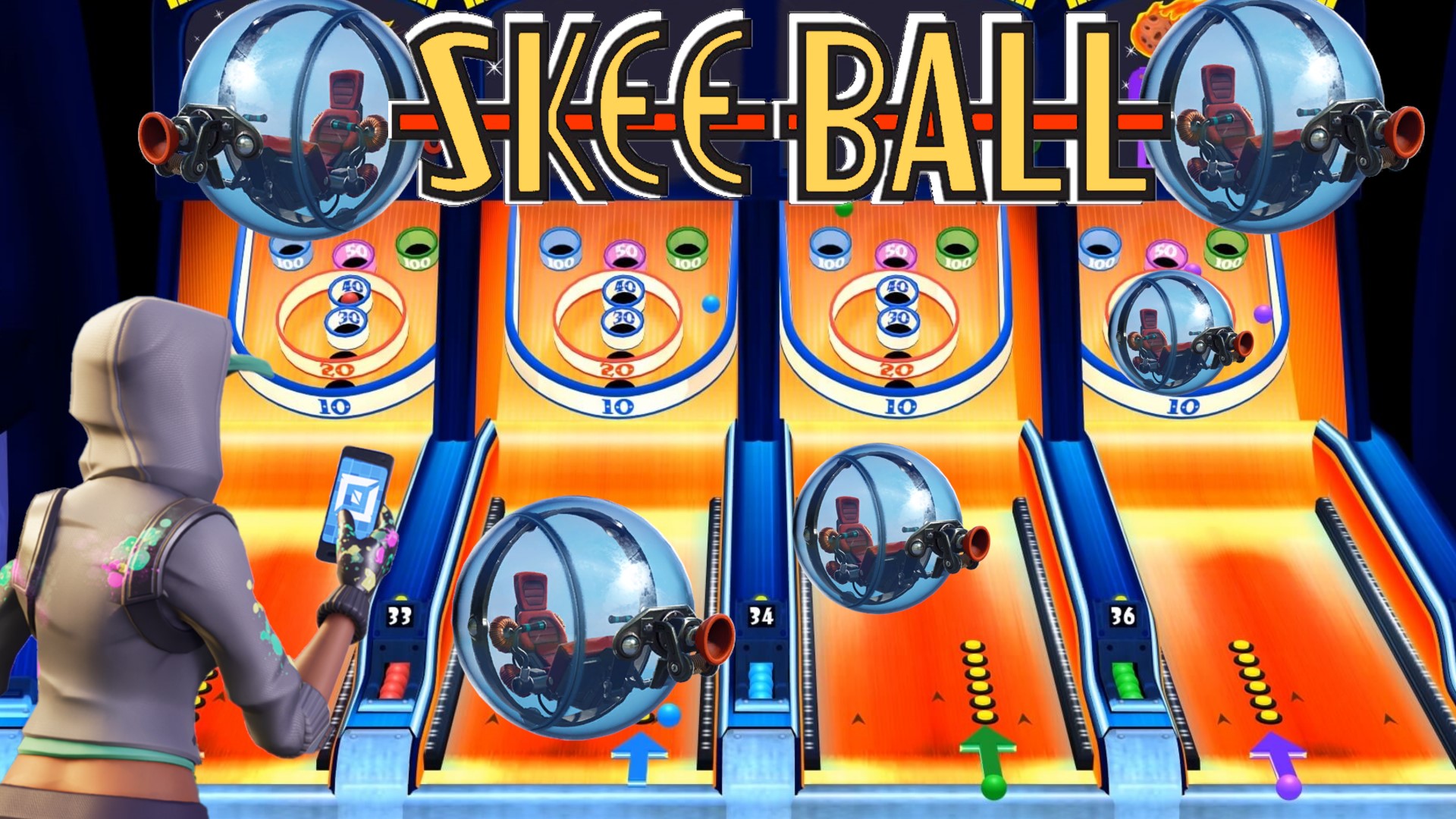 Skee Ball Arcade! [ YerkYt ] Fortnite Creative Map Code