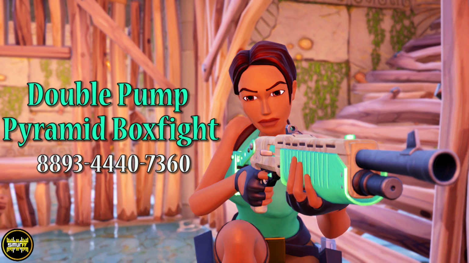 Double Pump Pyramid boxfight [ Smurff ] Fortnite Creative Map Code