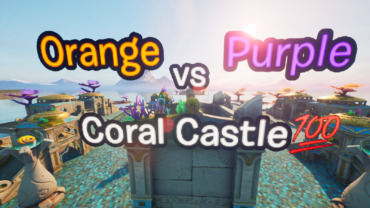 💯Orange vs Purple Coral Castle💯