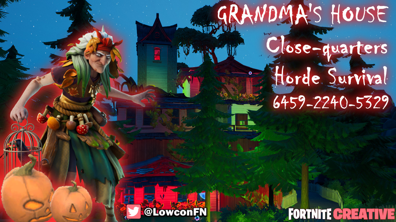 Saving Grandma's House Zombie Survival [ Lowcon ] Fortnite Creative
