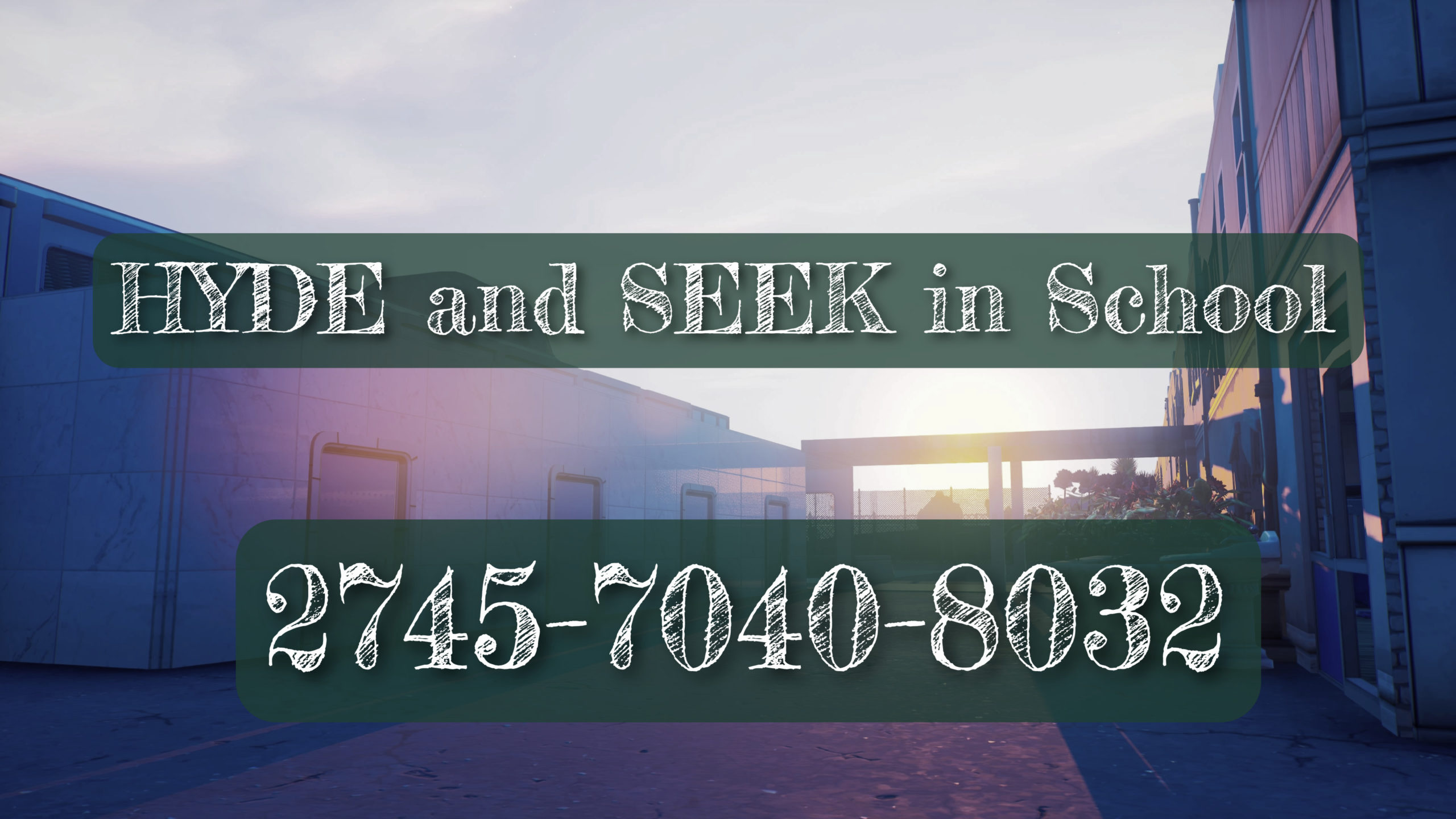 HYDE and SEEK in School [ toranekoto_ra ] – Fortnite Creative Map Code