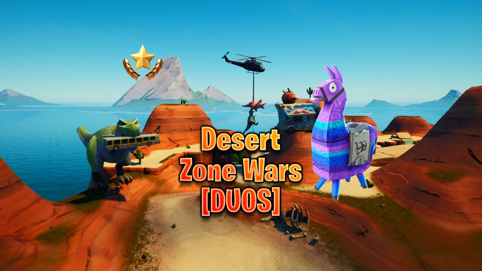 Desert Zone Wars [DUOS] [ avatarnate ] Fortnite Creative Map Code