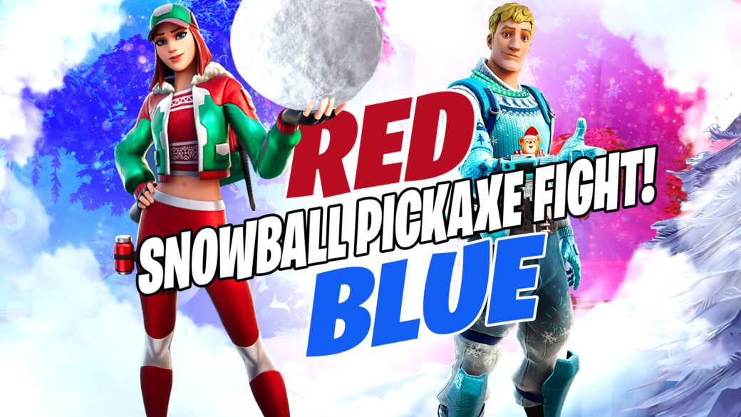 Red vs Blue | Snowball Pickaxe- Fight! Created By Dragon | IC 8552-2773-4017