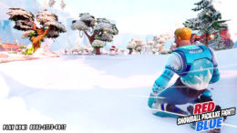 Red vs Blue | Snowball Pickaxe Fight! | | Map Code 8552-2773-4017