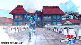 Red vs Blue | Snowball Pickaxe Fight! | | Map Code 8552-2773-4017