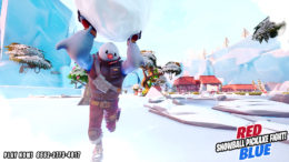 Red vs Blue | Snowball Pickaxe Fight! | | Map Code 8552-2773-4017