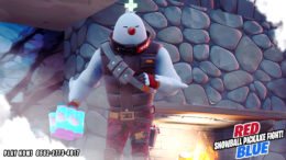 Red vs Blue | Snowball Pickaxe Fight! | | Map Code 8552-2773-4017