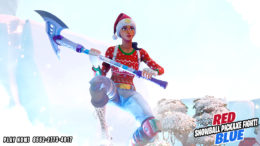 Red vs Blue | Snowball Pickaxe Fight! | | Map Code 8552-2773-4017