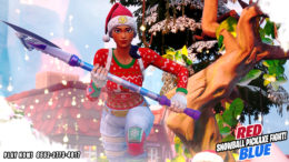 Red vs Blue | Snowball Pickaxe Fight! | | Map Code 8552-2773-4017