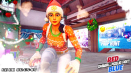 Red vs Blue | Snowball Pickaxe Fight! | | Map Code 8552-2773-4017