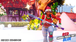 Red vs Blue | Snowball Pickaxe Fight! | | Map Code 8552-2773-4017