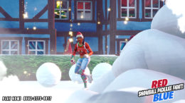 Red vs Blue | Snowball Pickaxe Fight! | | Map Code 8552-2773-4017