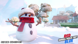 Red vs Blue | Snowball Pickaxe Fight! | | Map Code 8552-2773-4017