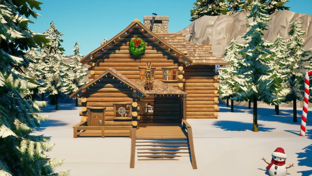 Winterfest Cabin Gun Game Youtube Driftz Fortnite Creative Map Code Screen Comp 817 1040x585 