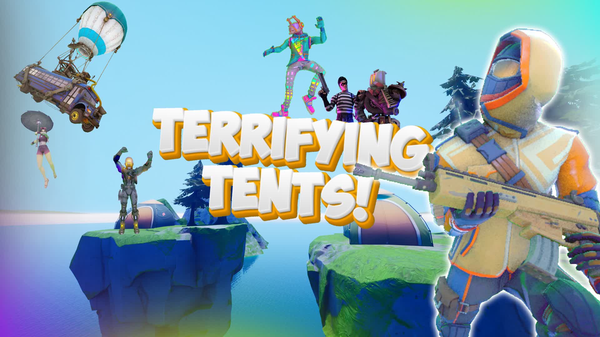 Terrifying Tents! [ mobile-scrap ] – Fortnite Creative Map Code