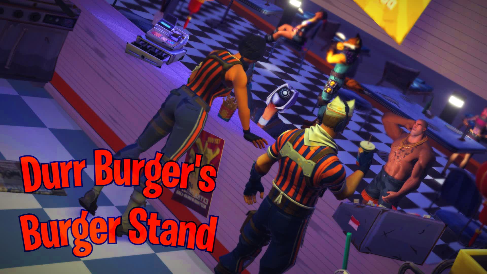 🍔Durr Burger's Burger Stand🍔 [ ekon ] – Fortnite Creative Map Code