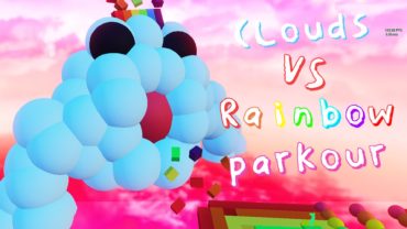 Clouds ☁️ VS Rainbow 🌈 Parkour