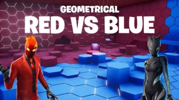 GEOMETRICAL RED VS BLUE