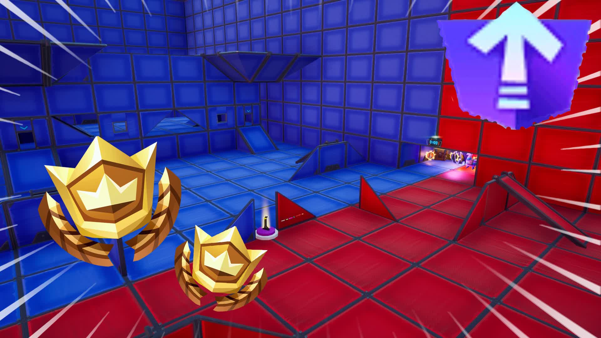 RED VS BLUE TOP BATTLE [ tuck ] Fortnite Creative Map Code