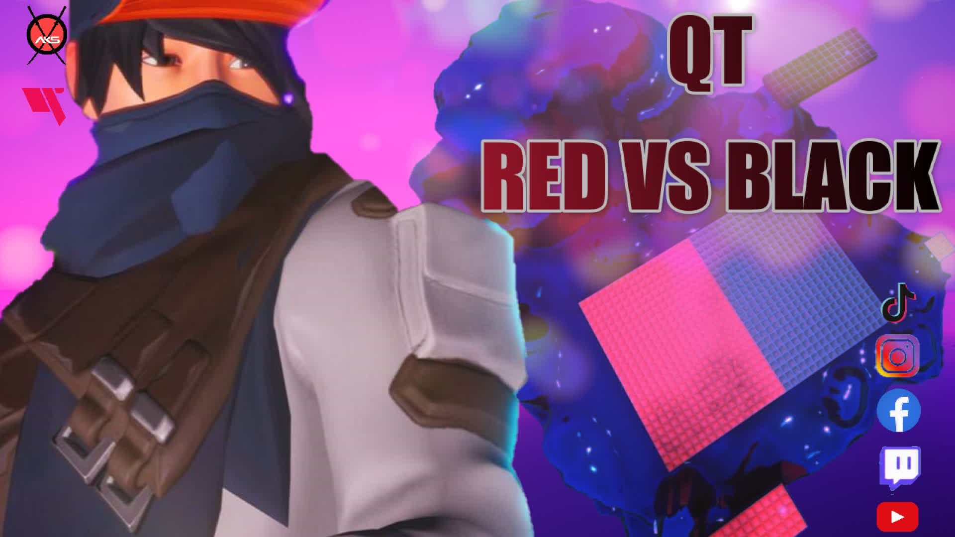 QT RED vs BLACK [ qtaks ] Fortnite Creative Map Code