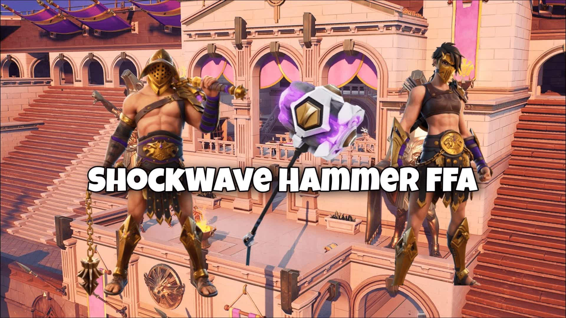 SHOCKWAVE HAMMER FFA [ glitch4pwr ] Fortnite Creative Map Code