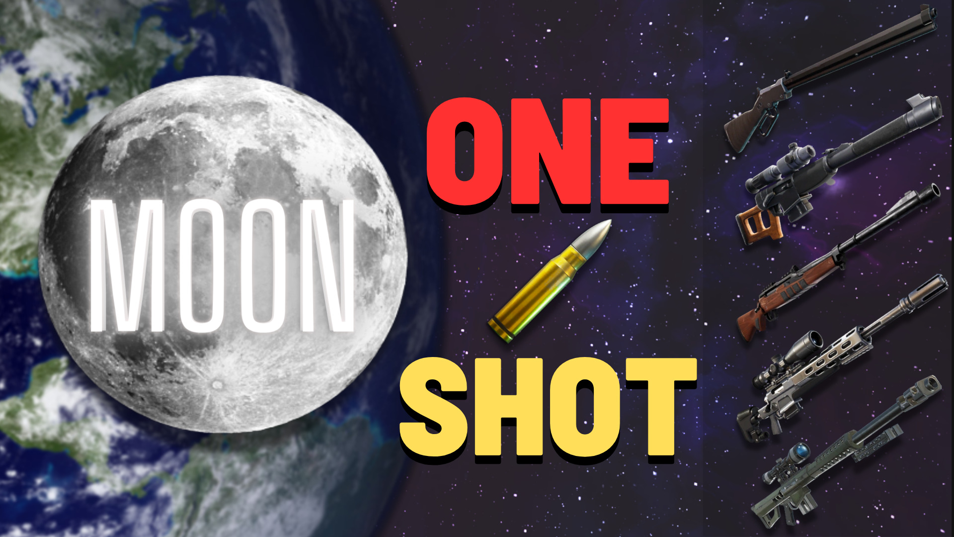 🌑 Moon Sniper One Shot 🔫 [ bk49_yt ] – Fortnite Creative Map Code