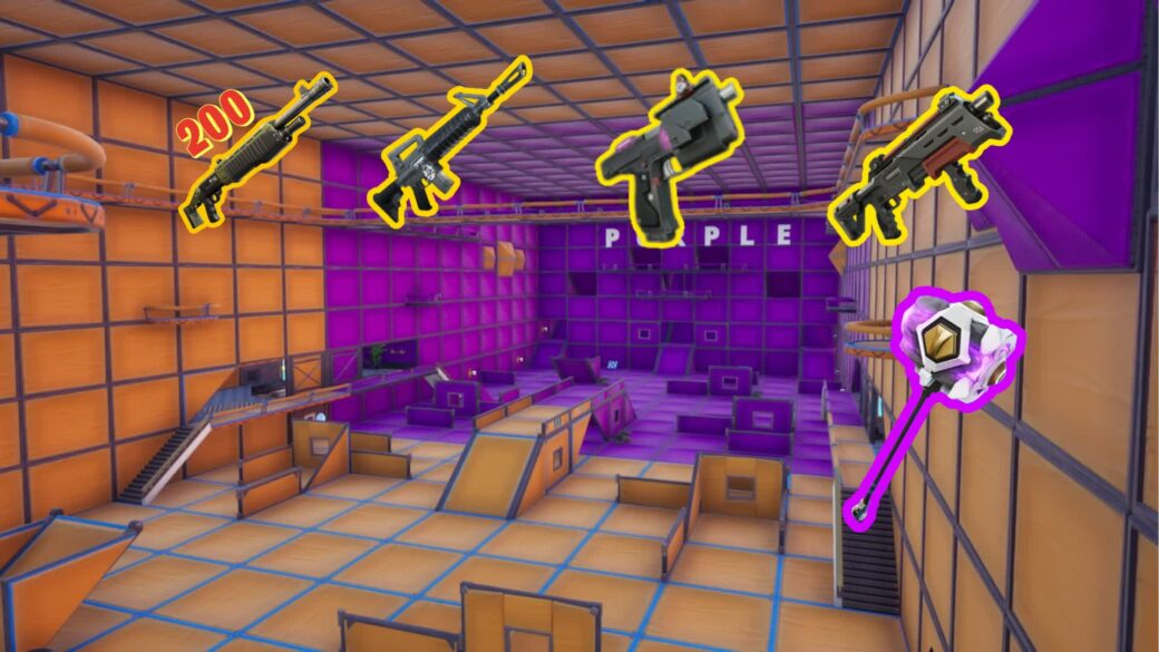 🍇 Purple vs Orange 🍊 [ krystian ] Fortnite Creative Map Code
