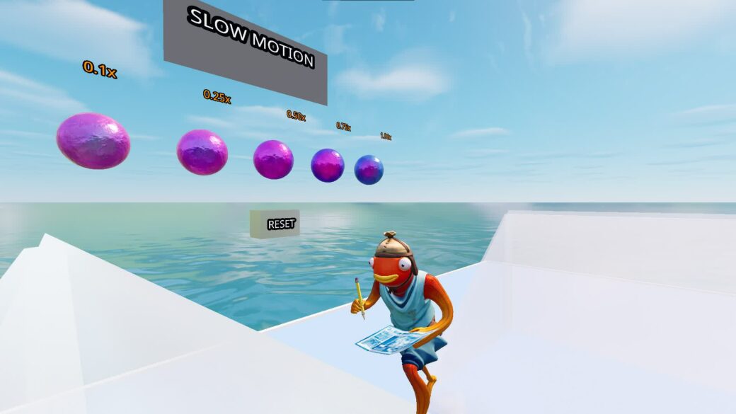 0 Delay 1v1 (SlowMo Mode) [ hotnemo ] Fortnite Creative Map Code