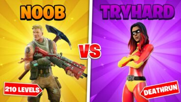 NOOB VS TRYHARD 210 LEVELS DEATHRUN