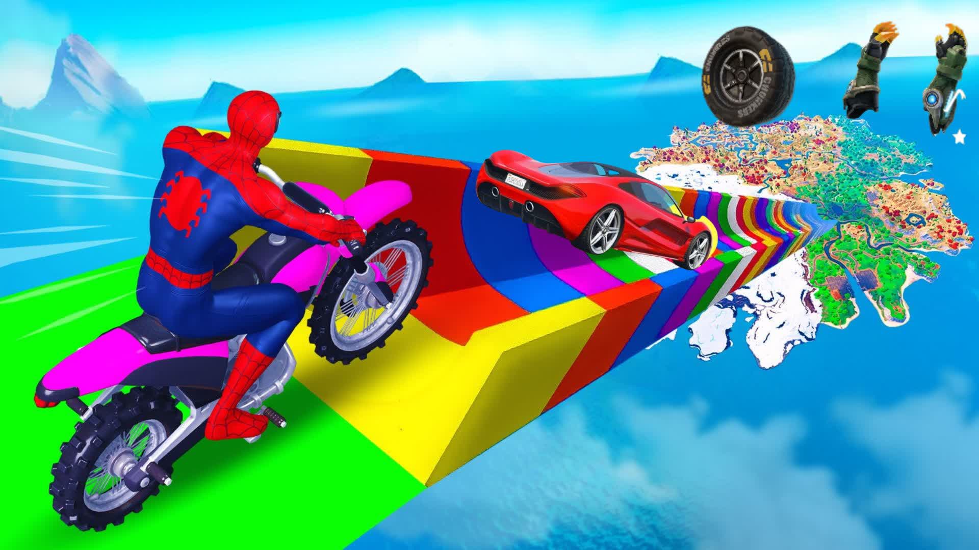 DRIVING BIG RAMP * FRE FOR ALL [ sccpborges ] – Fortnite Creative Map Code