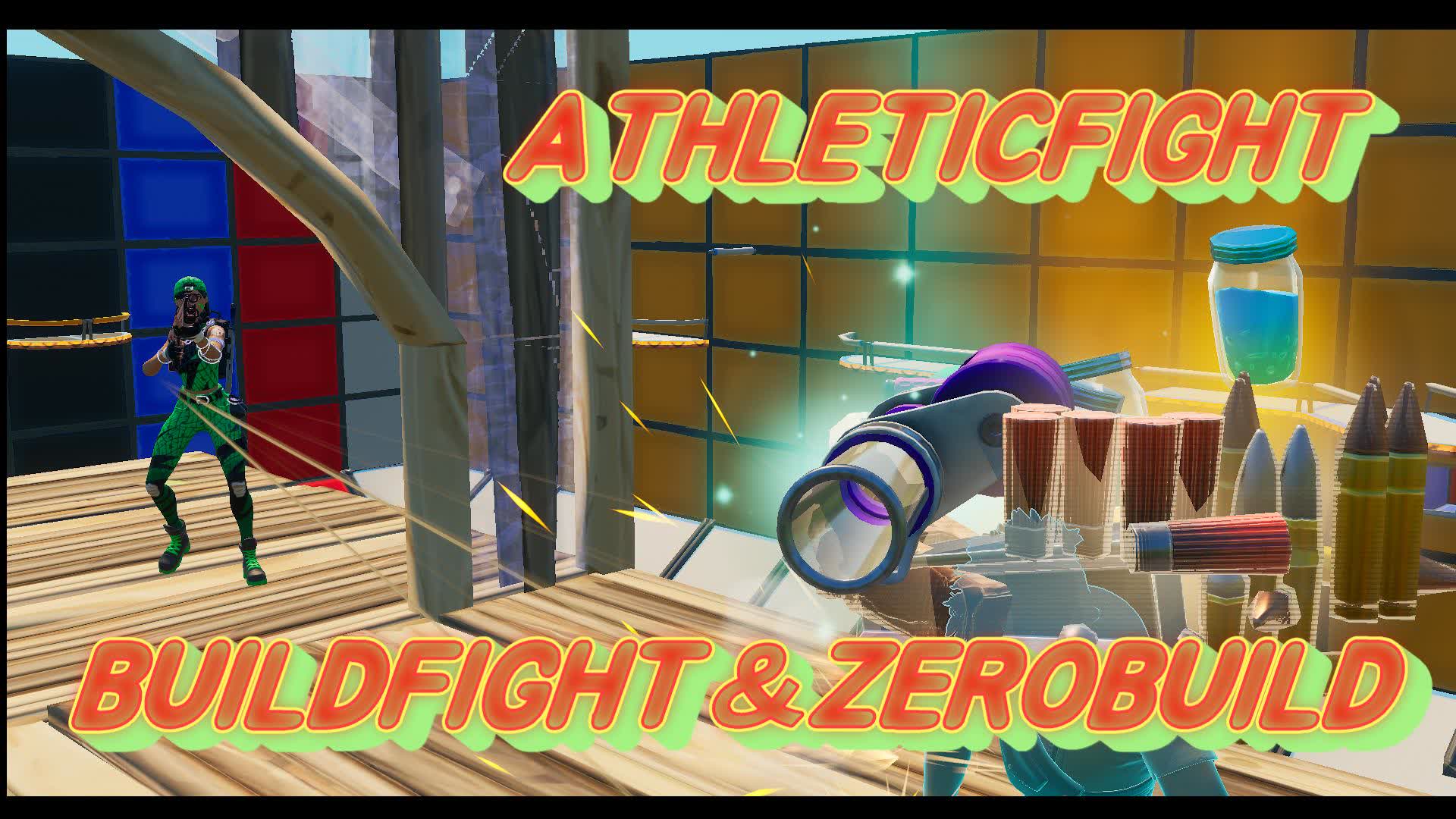 ATHLETIC FIGHT ‐BUILD＆ZEROBUILD‐ [ sg11 ] – Fortnite Creative Map Code