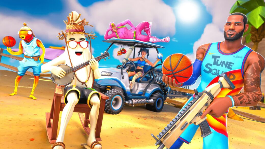 🏖️🏀 BEACH BALLPARK FIGHT - FFA [ tayblurry ] – Fortnite Creative Map Code