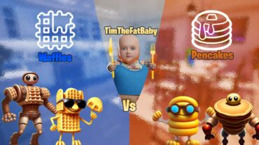 🧸TIMTHEFATBABY 🧇Waffles Vs 🥞Pencakes