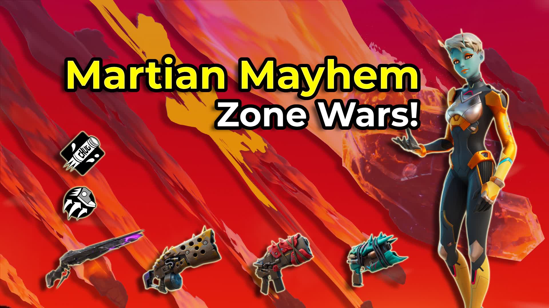 Martian Mayhem Zone Wars [ redhero ] – Fortnite Creative Map Code
