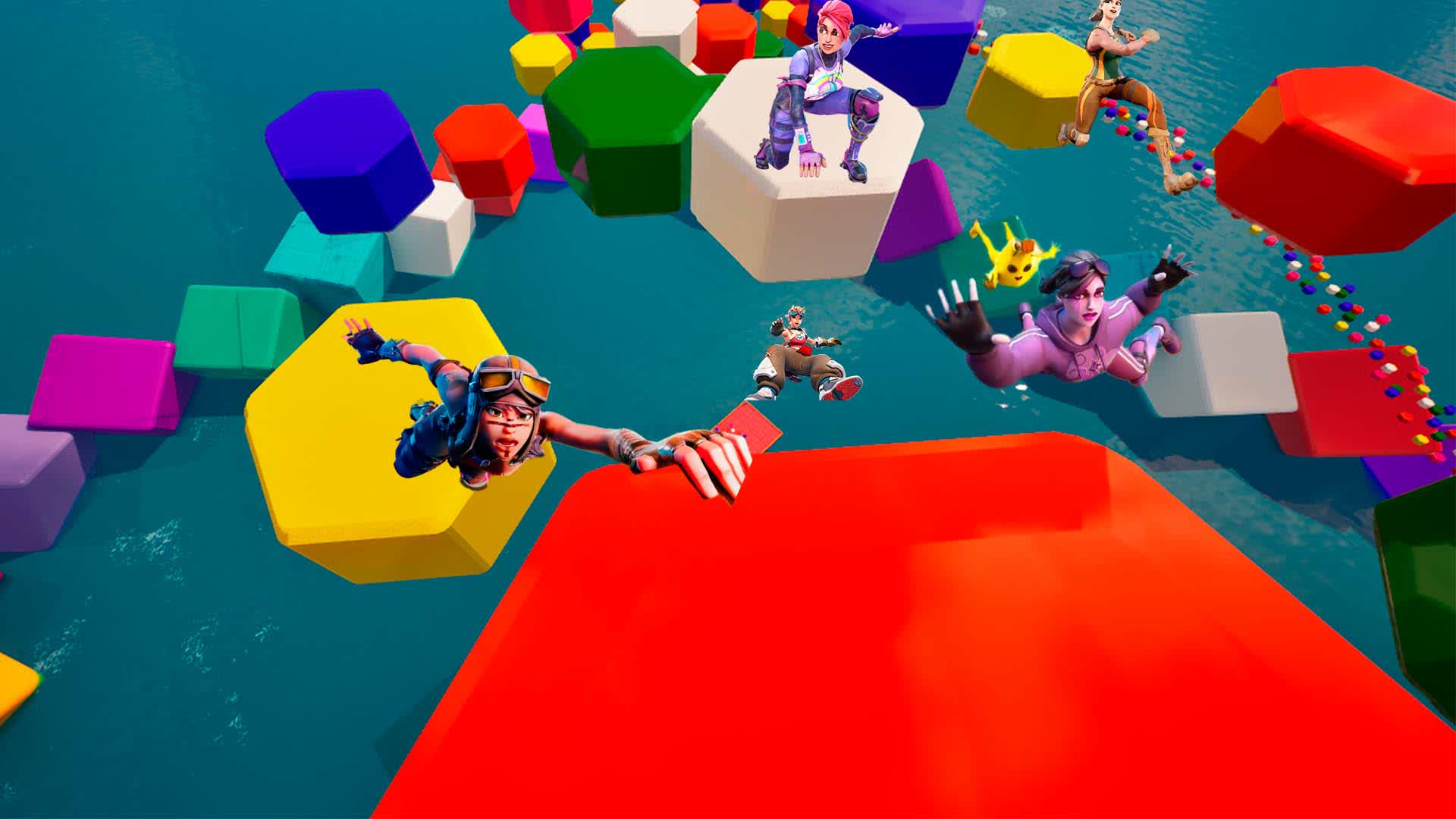 Color Rush only up [ chuchu ] – Fortnite Creative Map Code