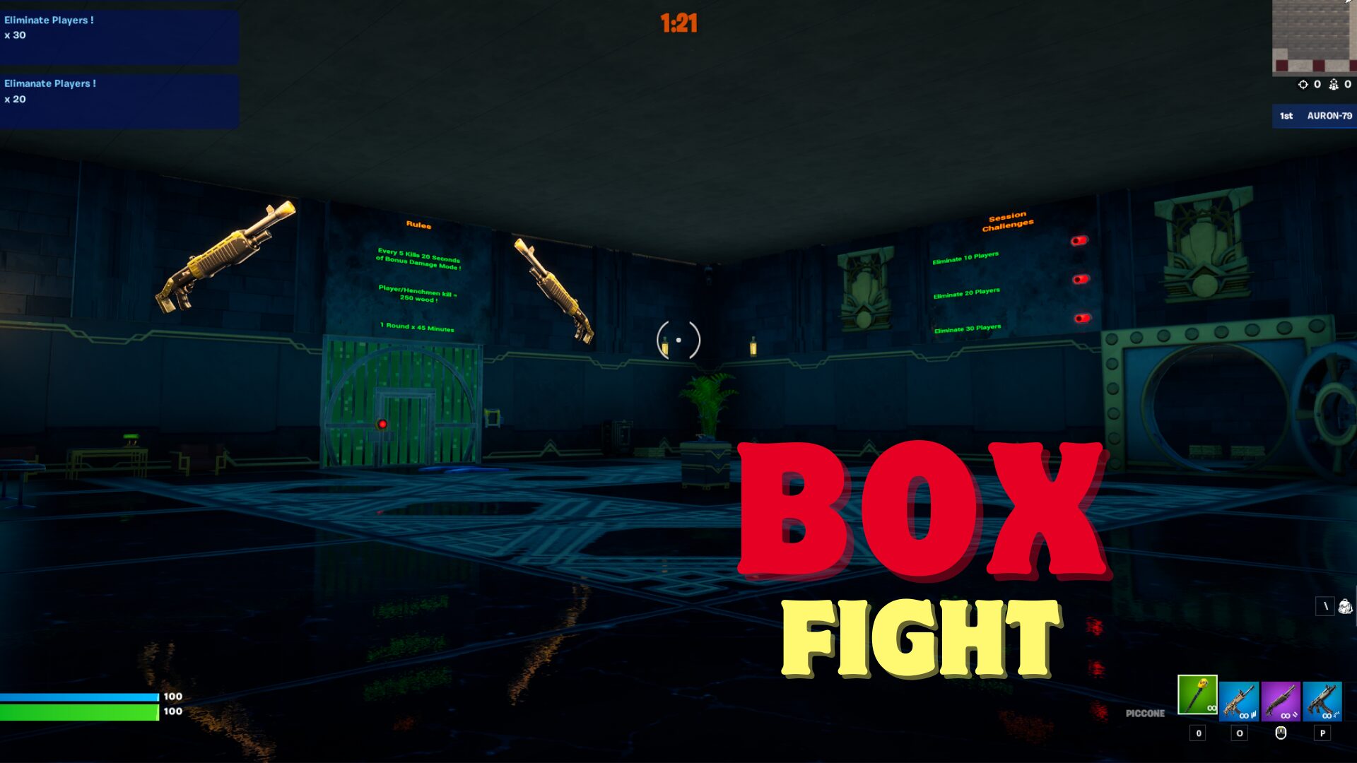 Box Fights Map [ auron-79 ] – Fortnite Creative Map Code