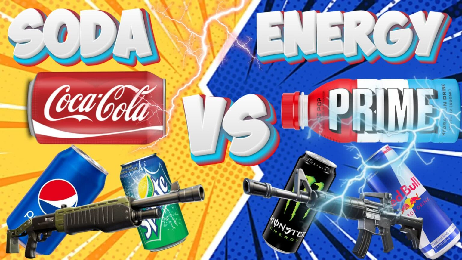 BananaMans 🥤SODA VS ENERGY⚡ [ bananamans ] – Fortnite Creative Map Code