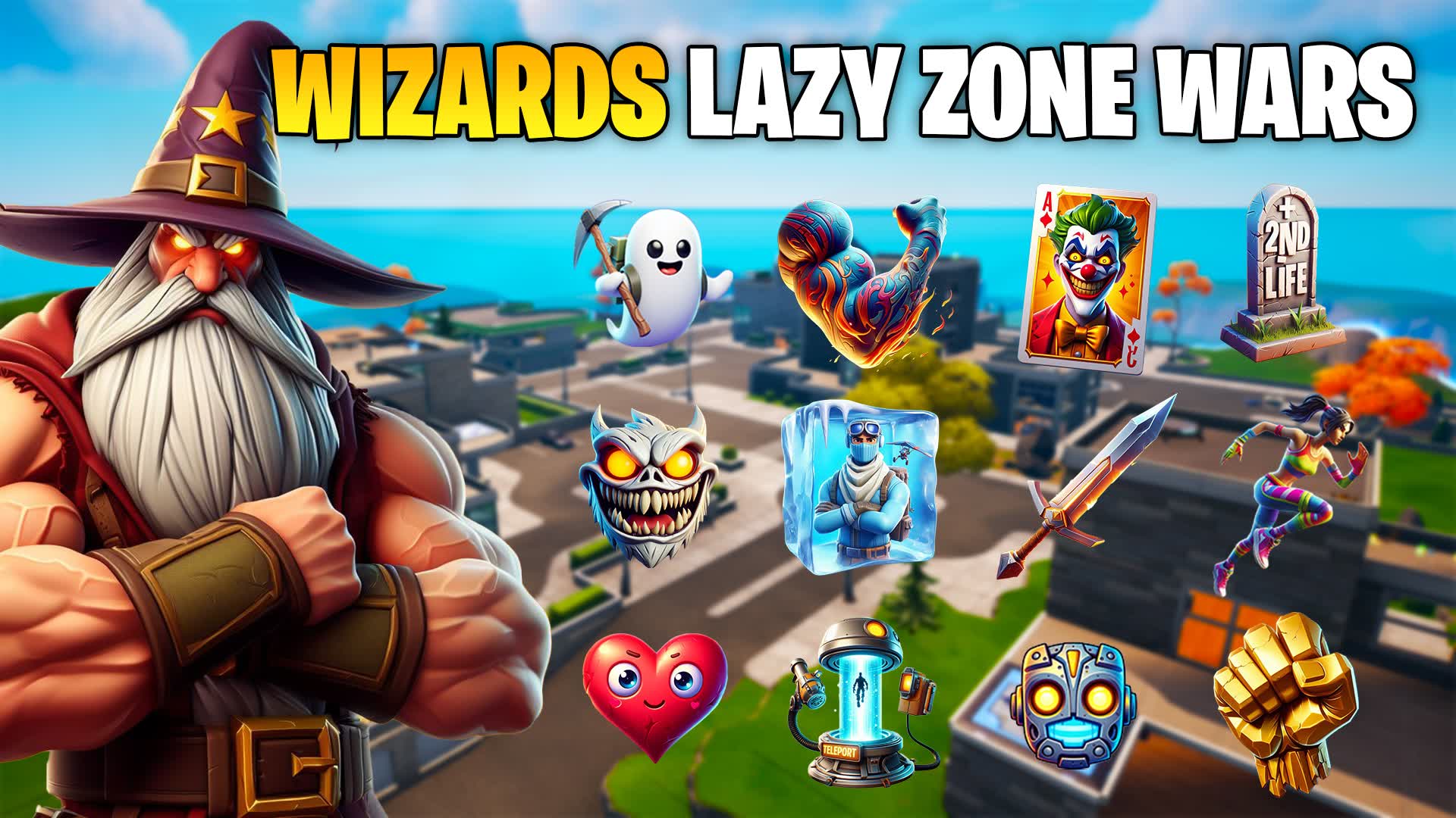WIZARDS LAZY ZONE WARS ⭐ [ yngmost3r ] Fortnite Creative Map Code