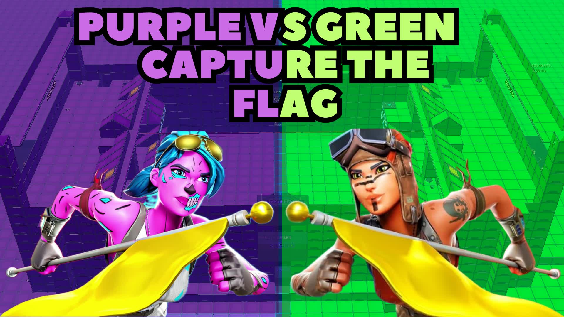 🟣PURPLE VS GREEN CAPTURE THE FLAG🟢 [ uhskittles ] – Fortnite Creative ...