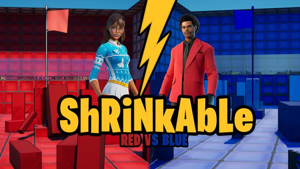 Shrinkable Red Vs Blue [ snorri ] Fortnite Creative Map Code