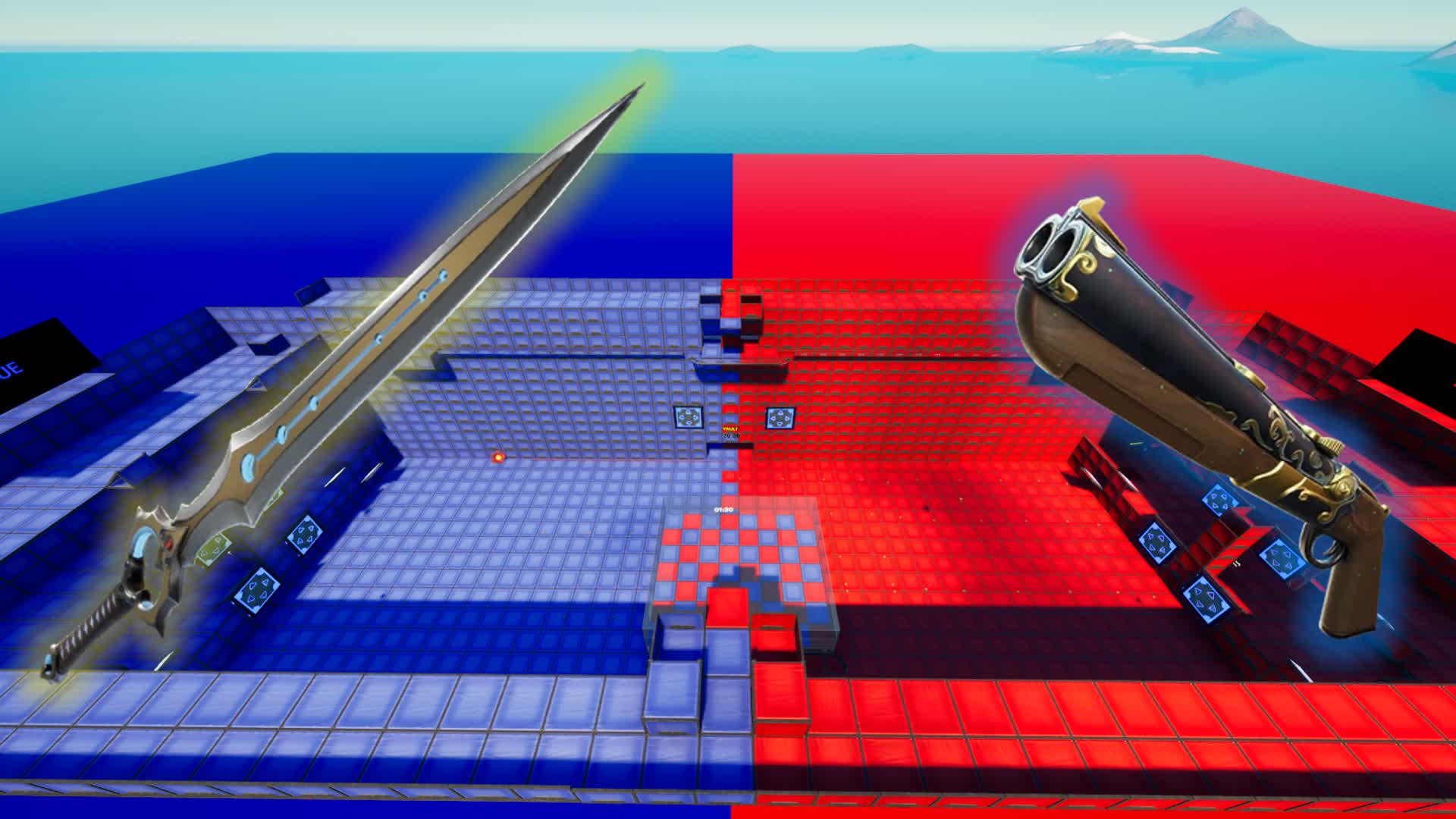 ULTIMATE RED VS BLUE V2 🔴🔵 [ akyk ] – Fortnite Creative Map Code