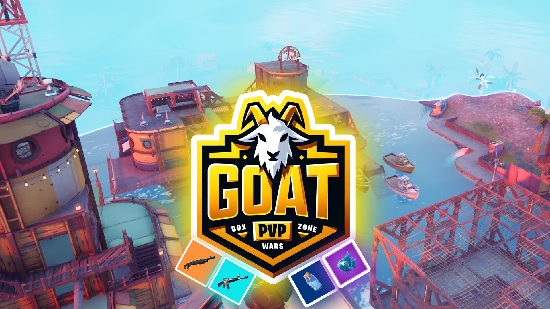 🐐 GOAT PORT ZONE WARS 🌀 [ yorel ] Fortnite Creative Map Code