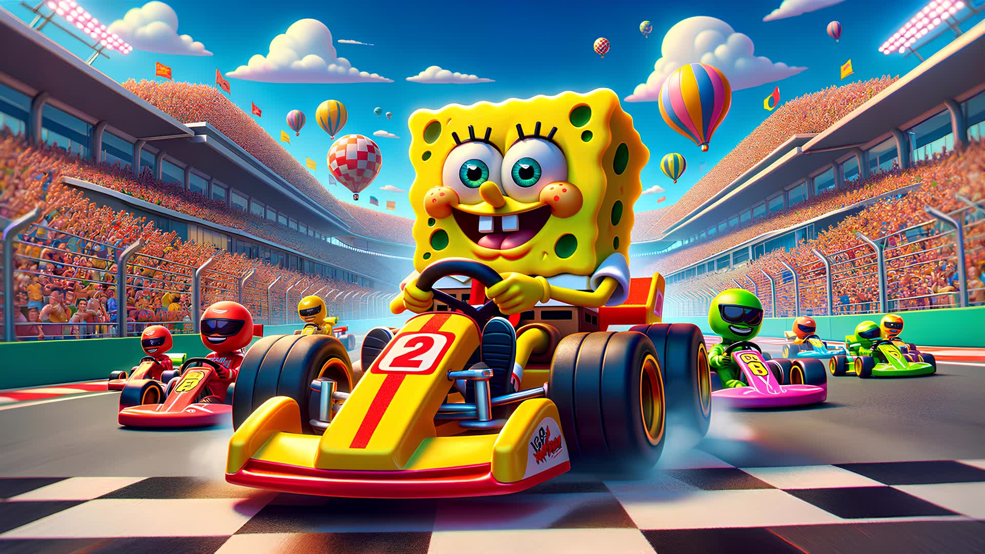 SPONGE BOB RACE wzox Fortnite - Landscape Comp 523