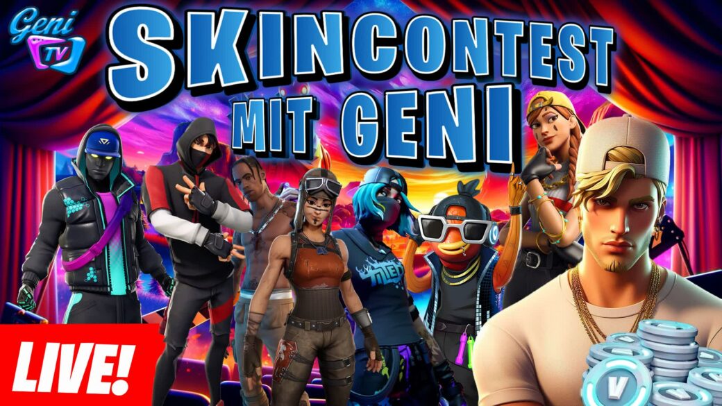 SUPER SKINCONTEST By Geni [ genitv ] – Fortnite Creative Map Code