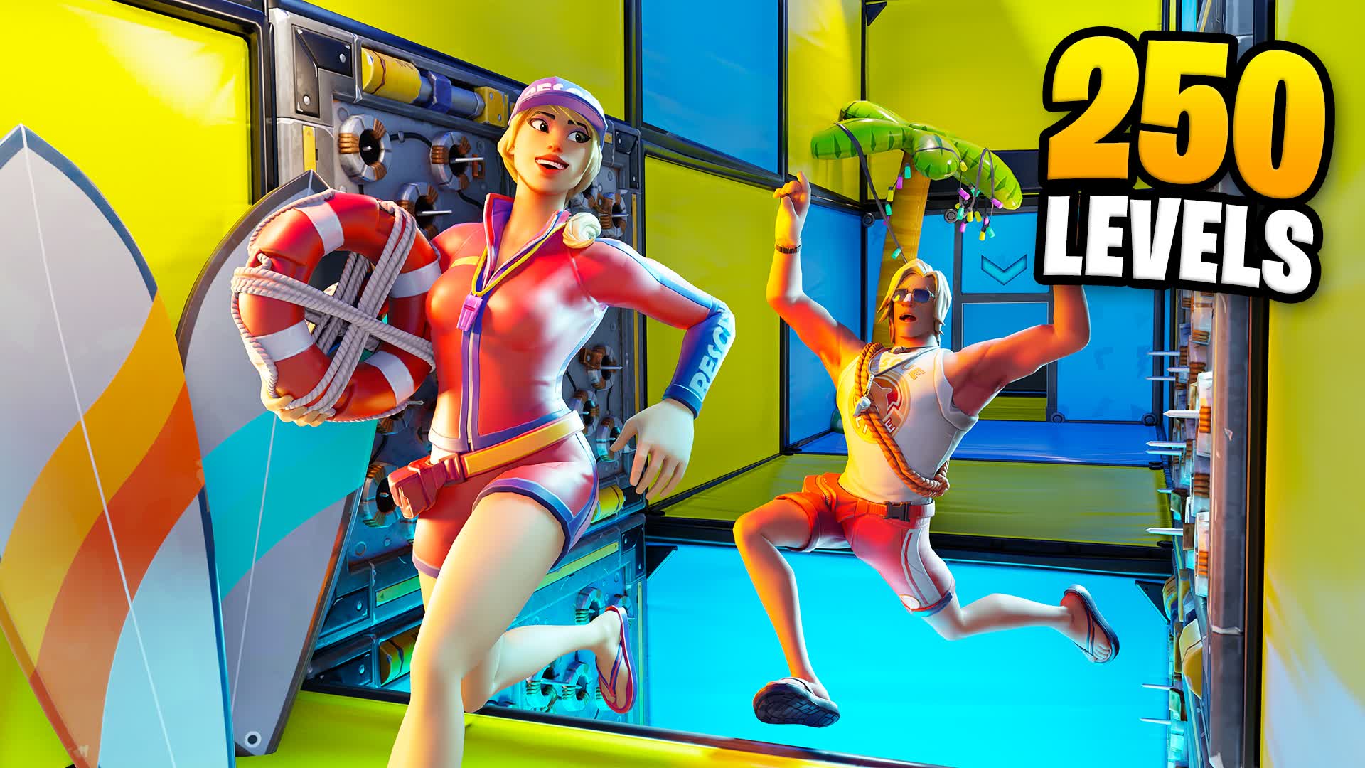 🌴Summer Deathrun 250+🌴 [ vojtax ] – Fortnite Creative Map Code