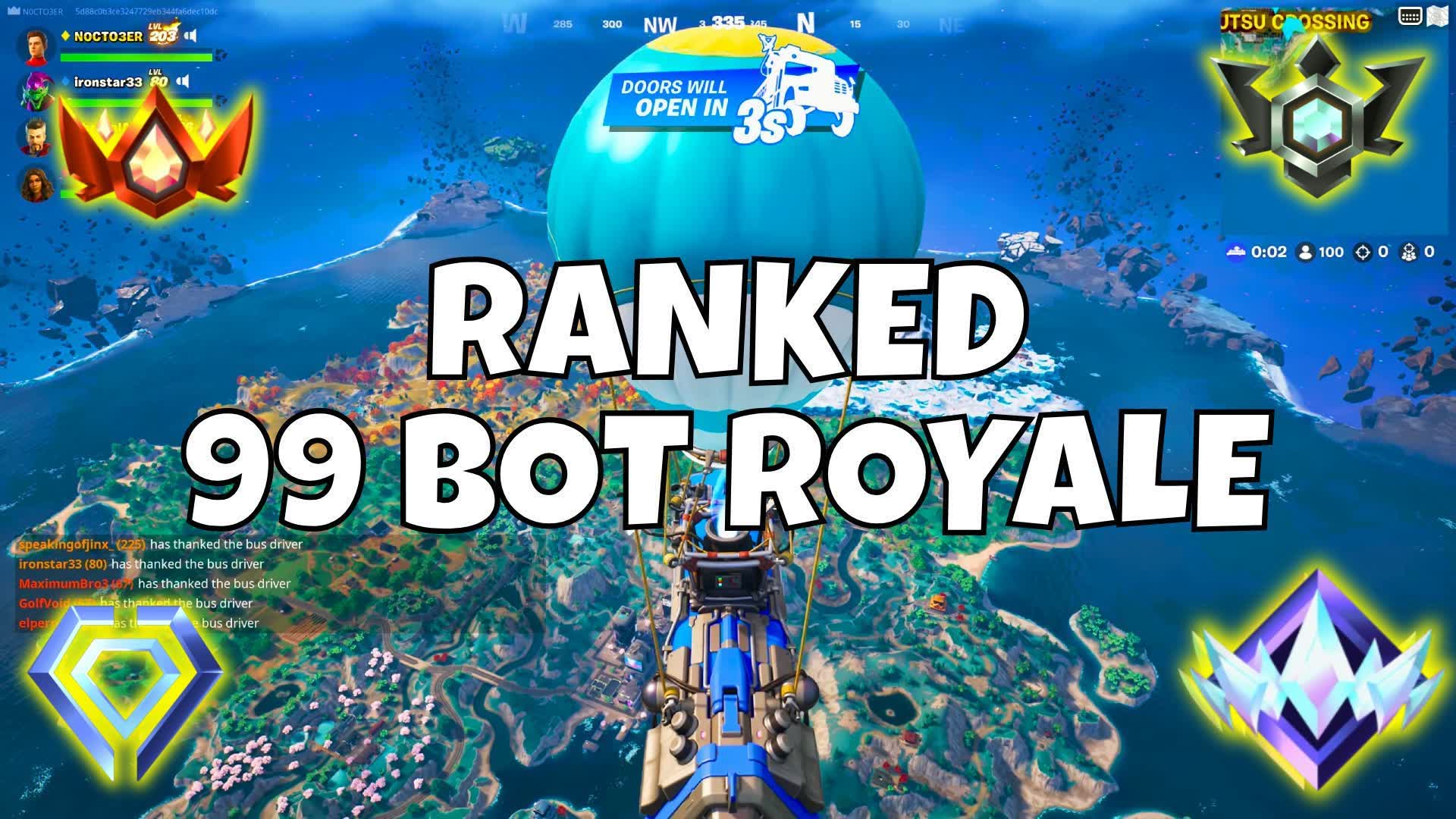 RANKED 99 BOTS PRO BOT ROYALE 2 🏆 [CH5] [ wail ] – Fortnite Creative ...