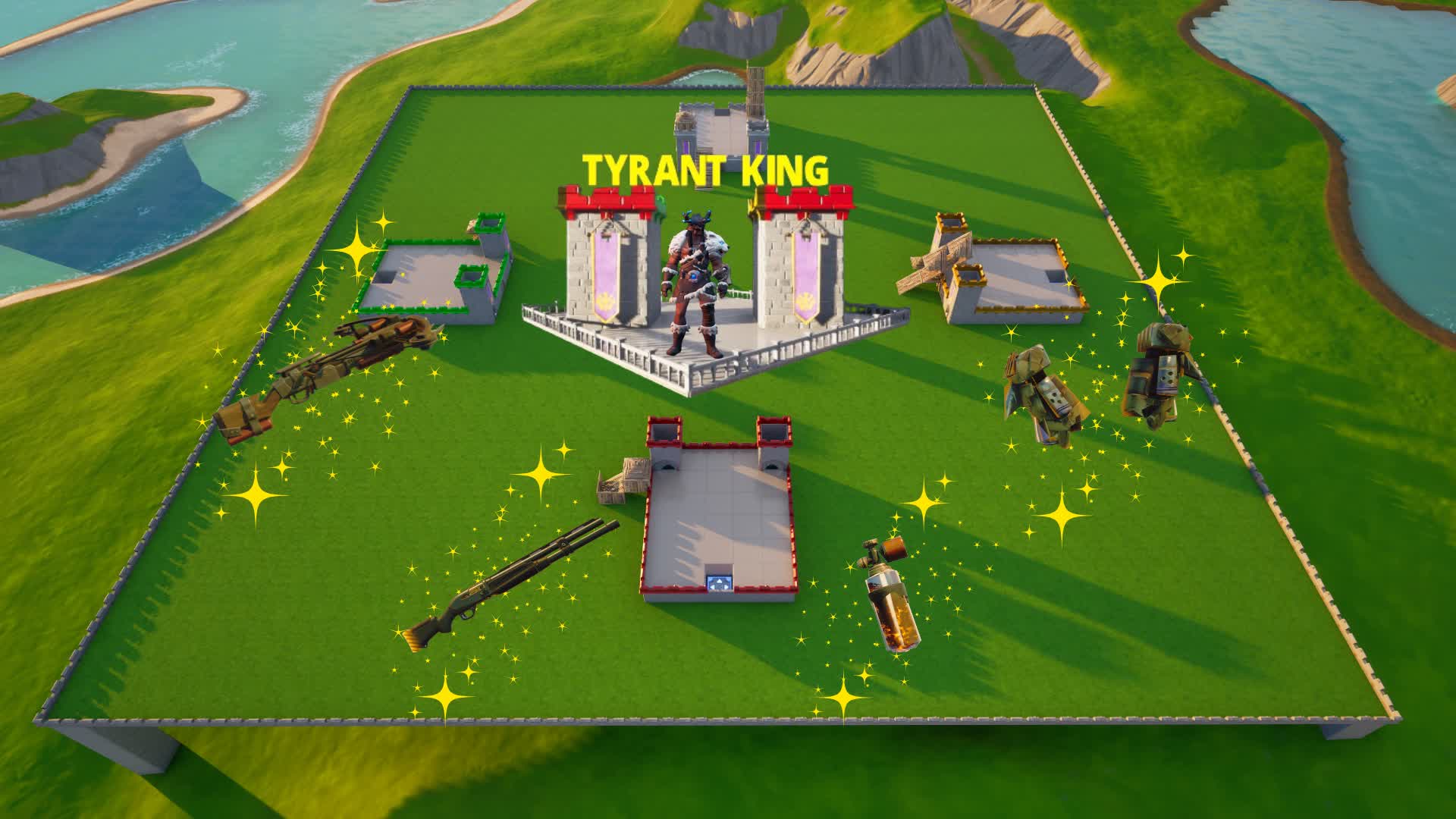 TYRANT KING Zone Wars [ 19072307h ] Fortnite Creative Map Code